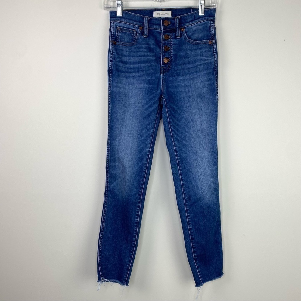 Madewell 10” high rise skinny crop size 25